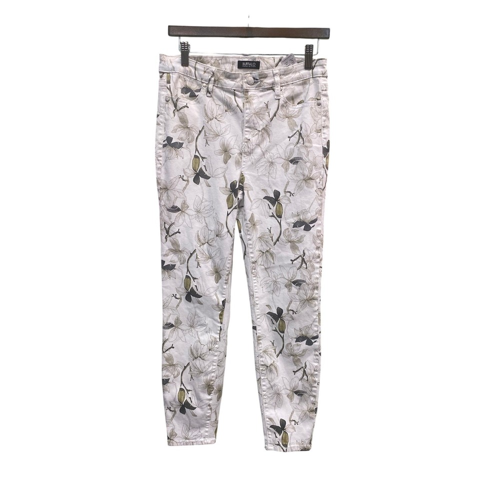 Buffalo Dvd Bitton havana White Floral Jeans Soft Girl Cottagecore Neutral 8/29
